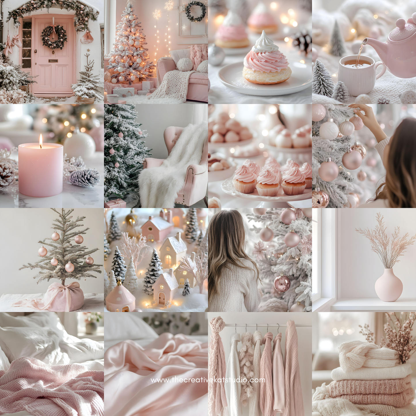 160 Soft Pink Christmas Stock Images