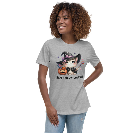 Happy Meow-loween - Women's Relaxed T-Shirt