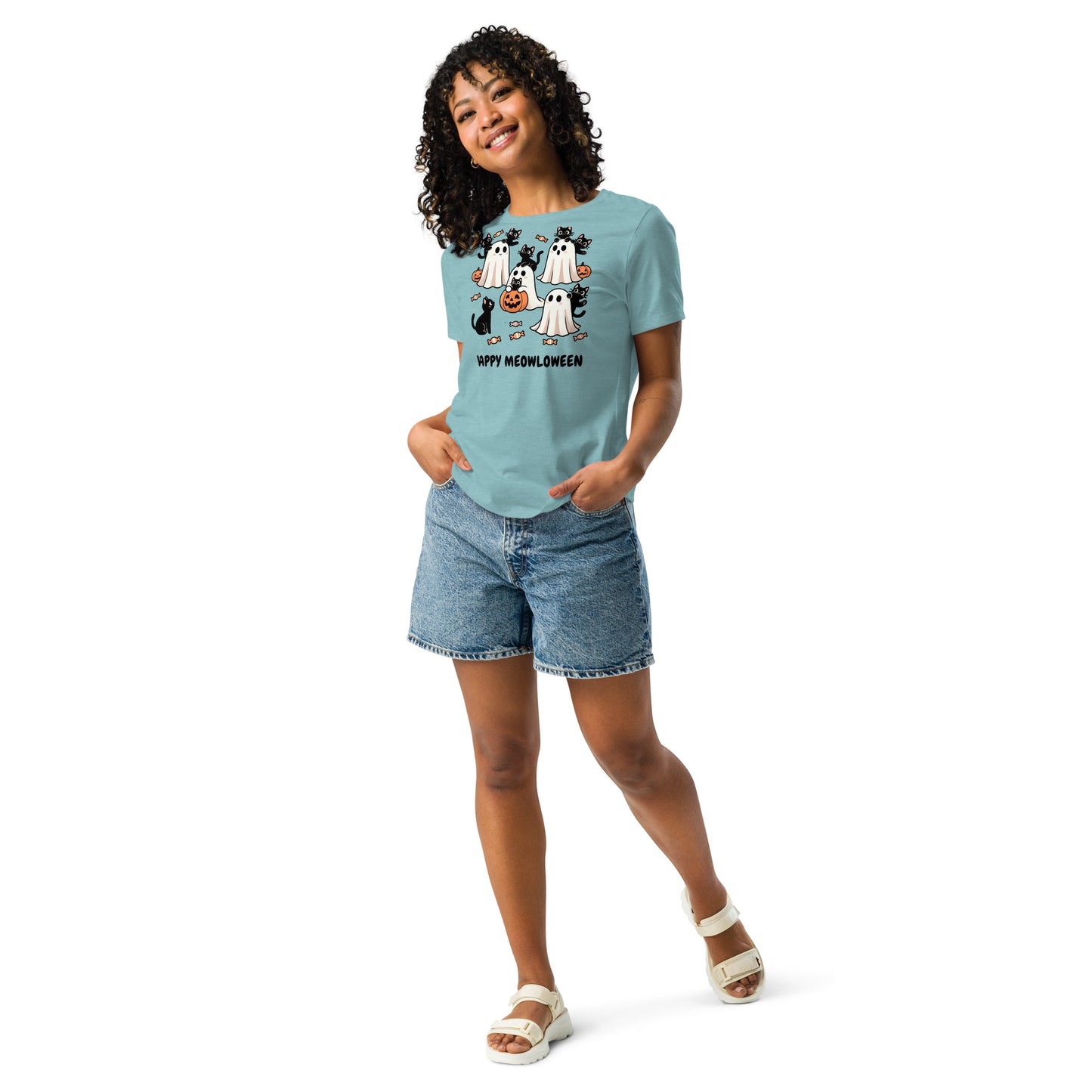 Happy Meowloween - Women's Relaxed T-Shirt