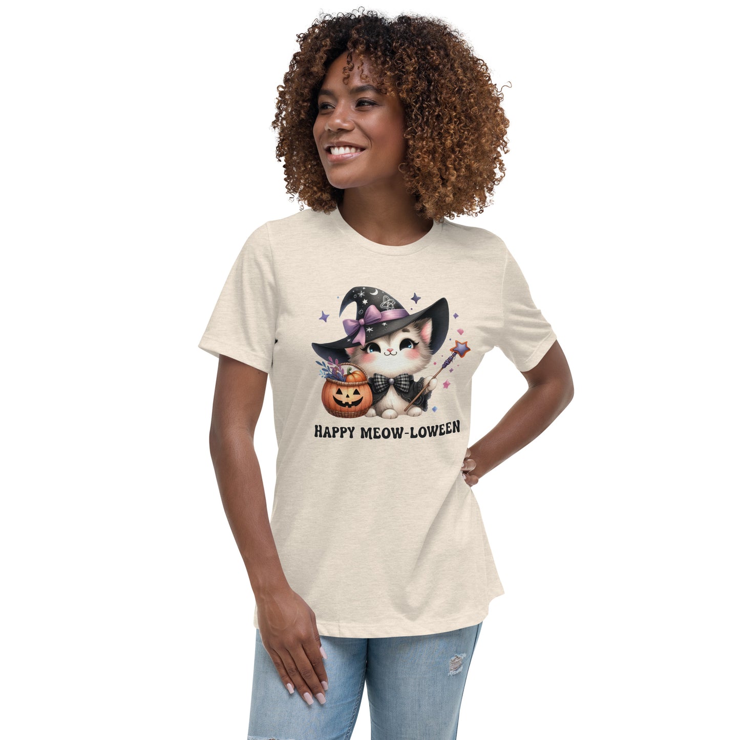 Happy Meow-loween - Women's Relaxed T-Shirt