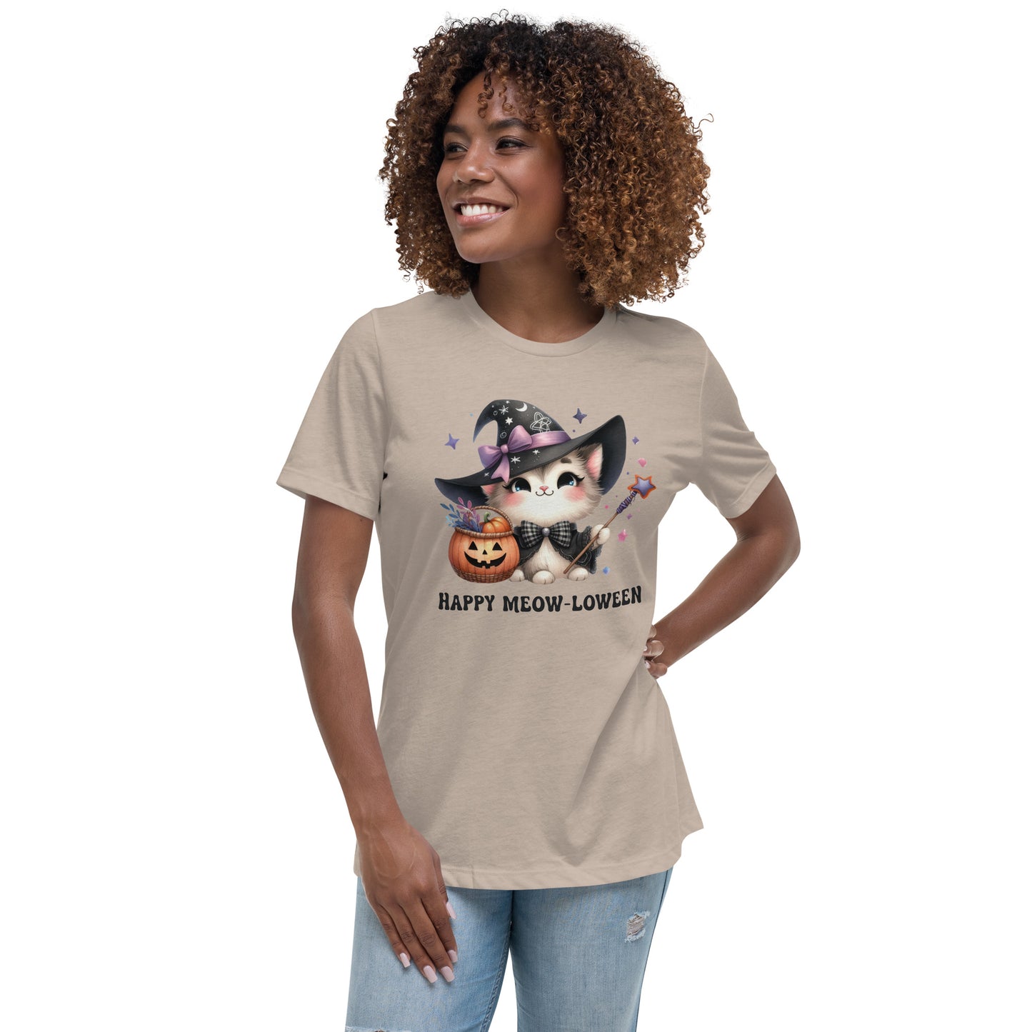 Happy Meow-loween - Women's Relaxed T-Shirt